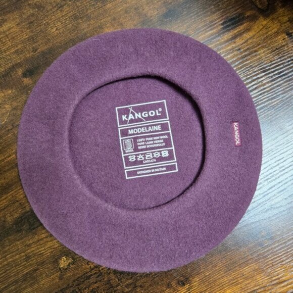 Kangol Women's Purple Modelaine Wool Beret - Picture 4 of 5